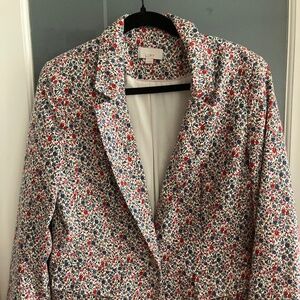 Floral Print Blazer